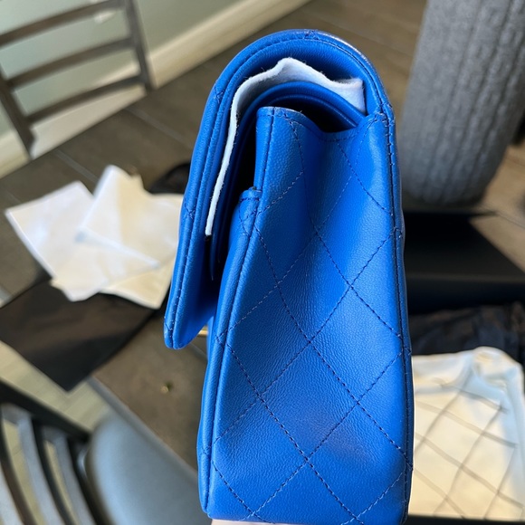 Chanel Electric Blue Medium Double Flap Bag - Picture 13 of 13